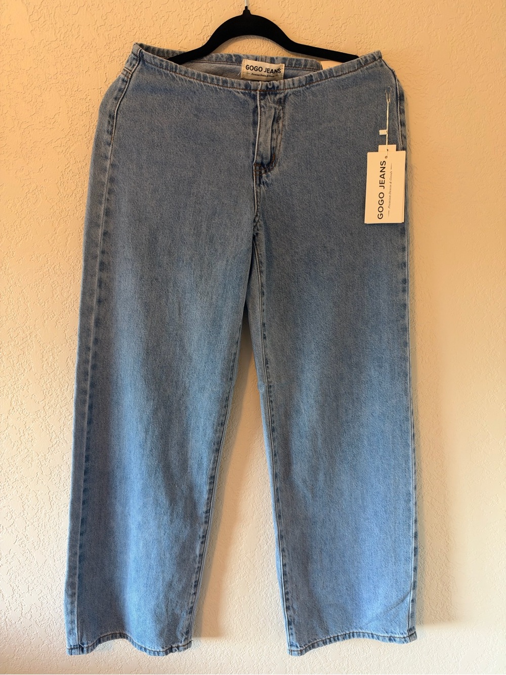 GOGO Light Blue Wide-Leg Jeans